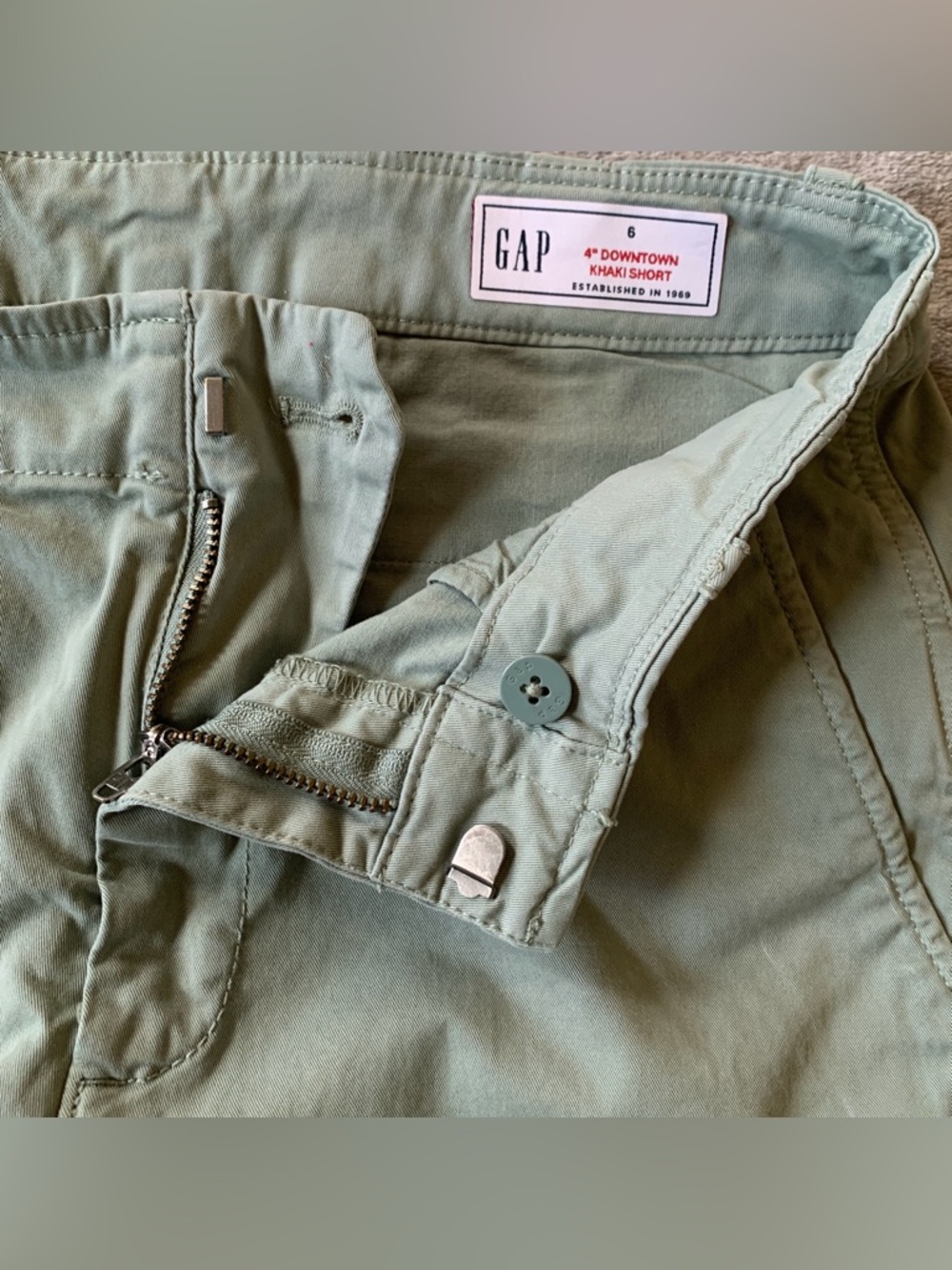 Women’s Shorts Set — Light Green, Sage, Khaki, White - Picture 11 of 16